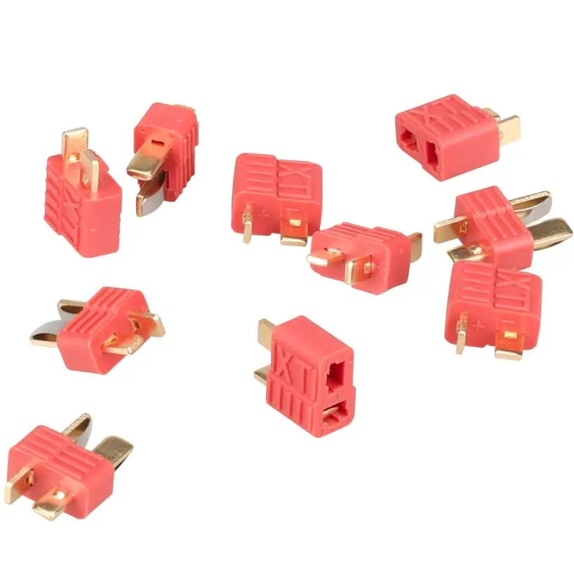 50pairs/lot Anti-skidding T plug Deans Nylon T-Connector Golden grip slip T plug For RC LiPo ESC Battery 30% off
50pairs/lot Anti-skidding T plug Deans Nylon T-Connector Golden grip slip T plug For RC LiPo ESC Battery 30% off