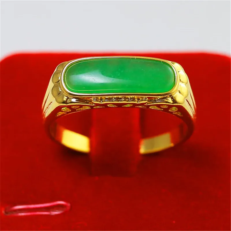 18 K 1:1 Quality Hongkong Gold Shop Handmade Rectangular Green Stone Luxurious Adjustable Rings for Men FREE SIZE
18 K 1:1 Quality Hongkong Gold Shop Handmade Rectangular Green Stone Luxurious Adjustable Rings for Men FREE SIZE