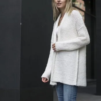 Acrylic Women Cardigan 2019 Fashion Woman Mid-Long Style Thermal Solid White Sweater Lady Winter Outwear Loose Sweater Cardigan
Acrylic Women Cardigan 2019 Fashion Woman Mid-Long Style Thermal Solid White Sweater Lady Winter Outwear Loose Sweater Cardigan