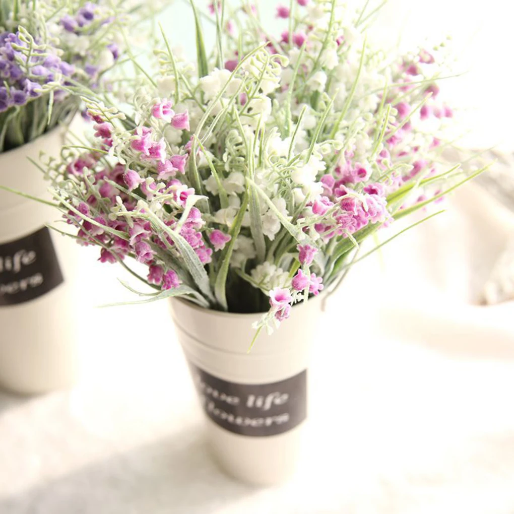 Artificial Flower Small Bells Bouquet with Green Leaves For Home Party Decorations
Artificial Flower Small Bells Bouquet with Green Leaves For Home Party Decorations
