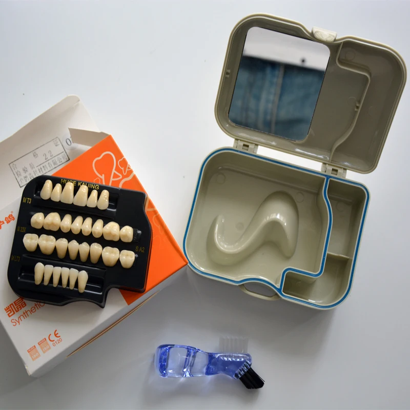 2 boxes Dentadura dentier false teeth resin tooth Dental Material Dentures Luxury Tooth 4 layers color resistance Practice teeth
2 boxes Dentadura dentier false teeth resin tooth Dental Material Dentures Luxury Tooth 4 layers color resistance Practice teeth