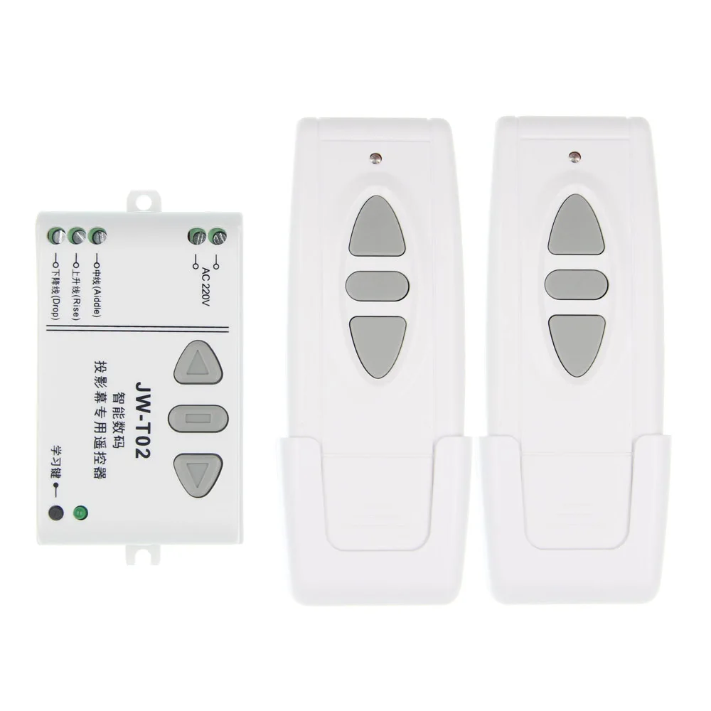AC 220V Motor Wireless Remote Control Switch UP Down Stop Tubular Motor Controller Forward Reverse Latched + 2 Transmitter
AC 220V Motor Wireless Remote Control Switch UP Down Stop Tubular Motor Controller Forward Reverse Latched + 2 Transmitter