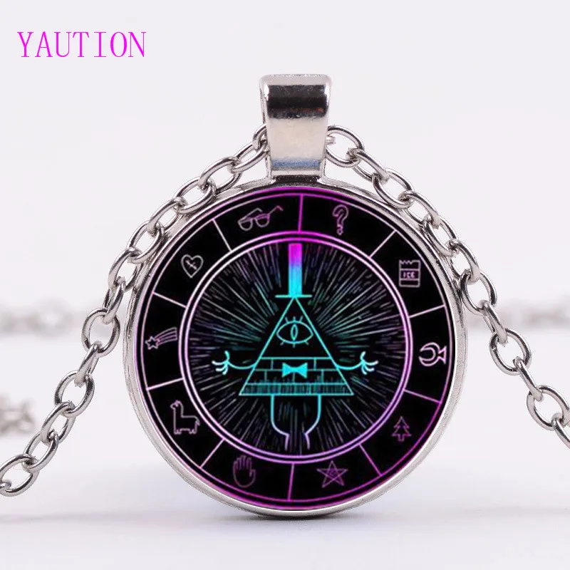 3 Colors Glass Necklace Steampunk Drama Gravity Falls Mysteries BILL CIPHER WHEEL Time Gems Pendant Necklace
3 Colors Glass Necklace Steampunk Drama Gravity Falls Mysteries BILL CIPHER WHEEL Time Gems Pendant Necklace