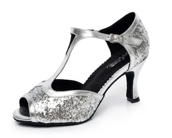 Women Ballroom Latin Dancing Shoes High-heeled 7.5cm Salsa Sandal Female Samba Tango Social Party Dancing Shoes Soft Sole 1759
Women Ballroom Latin Dancing Shoes High-heeled 7.5cm Salsa Sandal Female Samba Tango Social Party Dancing Shoes Soft Sole 1759