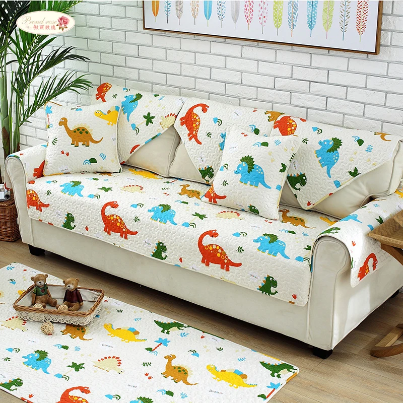 Proud Rose Cotton Sofa Cushions Cartoon Dinosaur Backrest Towel Combination Sofa Towel Four Seasons Anti-skid Sofa Cover
Proud Rose Cotton Sofa Cushions Cartoon Dinosaur Backrest Towel Combination Sofa Towel Four Seasons Anti-skid Sofa Cover