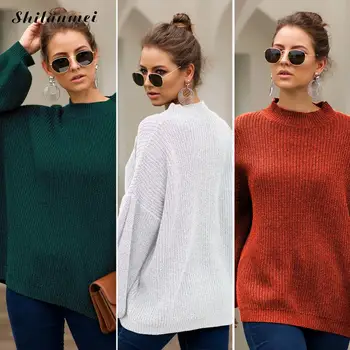 Fashion Solid Green Knitwear 2019 New Long Sleeve Autumn Winter Women Sweater O Neck Loose Causal Jumper Sweater Mujer Pullovers
Fashion Solid Green Knitwear 2019 New Long Sleeve Autumn Winter Women Sweater O Neck Loose Causal Jumper Sweater Mujer Pullovers