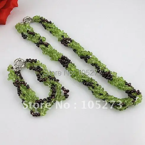 Wholesale Elegant jewelry 4-5mm red garnet green peridot necklace 3rown 18inch necklace bracelet jewelry - A1646
Wholesale Elegant jewelry 4-5mm red garnet green peridot necklace 3rown 18inch necklace bracelet jewelry - A1646