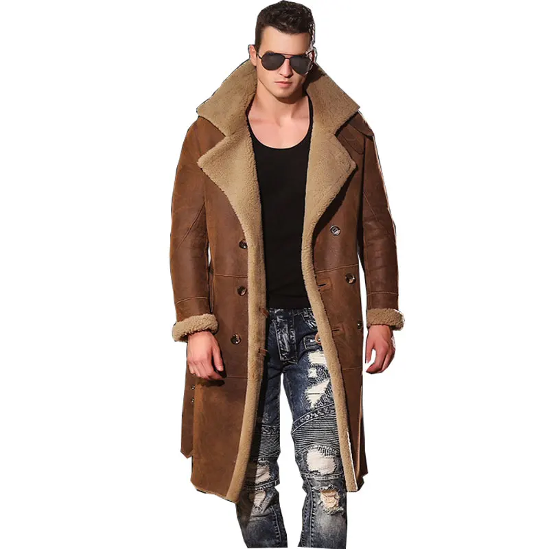 Male Leather Jacket Men's Long Leather Jackets Collars Man Natural Sheepskin Fur Coat To Keep Warm Free Shipping
Male Leather Jacket Men's Long Leather Jackets Collars Man Natural Sheepskin Fur Coat To Keep Warm Free Shipping