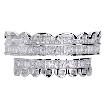 Hip Hop Teeth Grillz Bling Iced Out AAA Zircon Top & Bottom Tooth Set For Men Women Gifts Fashion Grillz Jewelry
Hip Hop Teeth Grillz Bling Iced Out AAA Zircon Top & Bottom Tooth Set For Men Women Gifts Fashion Grillz Jewelry