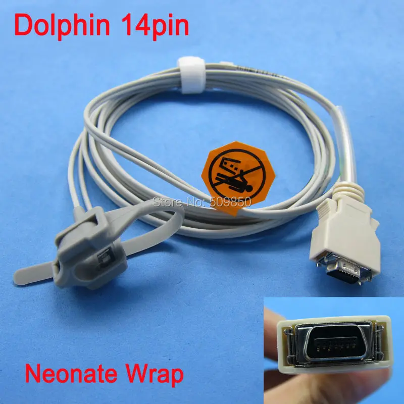 Compatible OSI Dolphin One Oximeters 2100 2150 14pin connector spo2 sensor neonatal wraps silicon spo2 sensor pulse probe
Compatible OSI Dolphin One Oximeters 2100 2150 14pin connector spo2 sensor neonatal wraps silicon spo2 sensor pulse probe