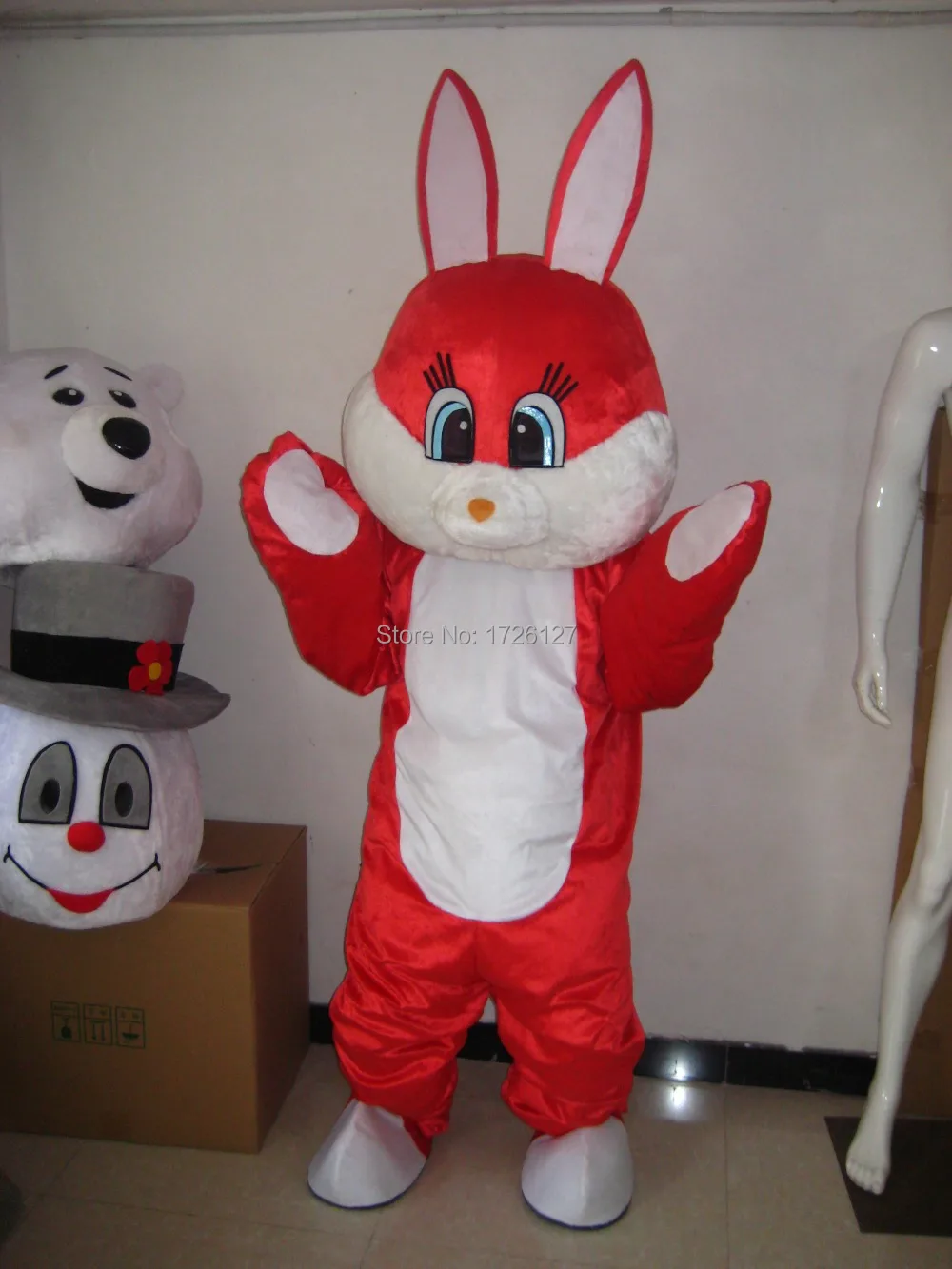 

mascot Easter red rabbit mascot bunny costume custom fancy costume anime cosplay kits mascotte fancy dress carnival costume