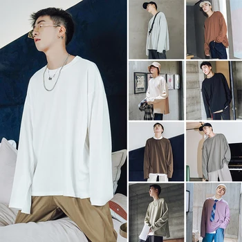 2019 Men's Solid Color Round Neck Loose Coats Long Sleeve Pullover Male Hoodies Cotton Clothes Multicolor Casual Sweatshirts
2019 Men's Solid Color Round Neck Loose Coats Long Sleeve Pullover Male Hoodies Cotton Clothes Multicolor Casual Sweatshirts