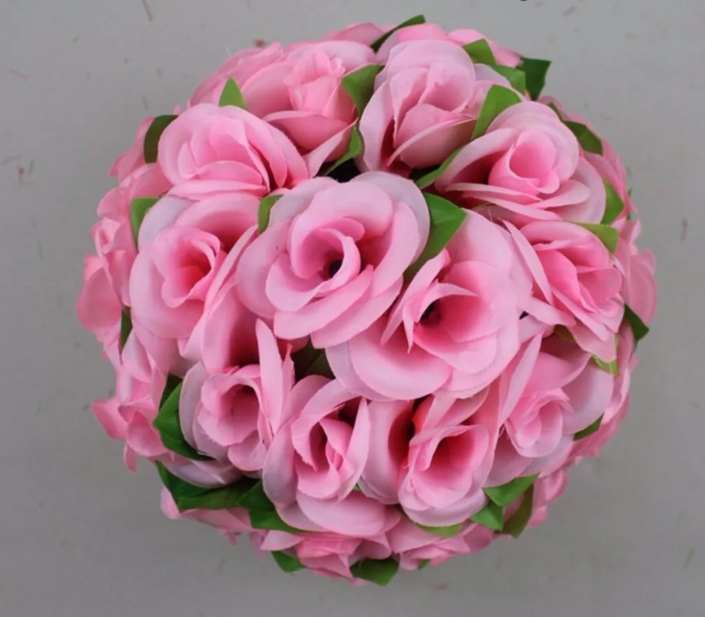5pcs/Lot 25cm Pink Rose with Leaves Kissing Ball Artificial Silk Flower For Wedding Party Holiday Venue Decoration
5pcs/Lot 25cm Pink Rose with Leaves Kissing Ball Artificial Silk Flower For Wedding Party Holiday Venue Decoration