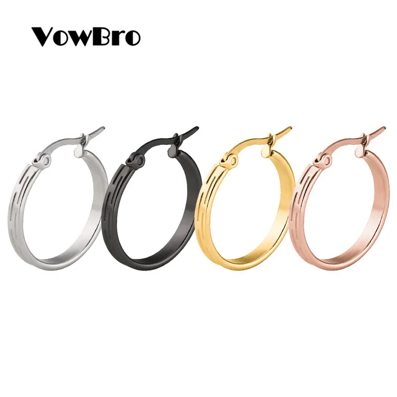 VowBro 2019 new stainless steel jewelry earrings Gold color female fashion jewelry simple earrings small ear ring
VowBro 2019 new stainless steel jewelry earrings Gold color female fashion jewelry simple earrings small ear ring