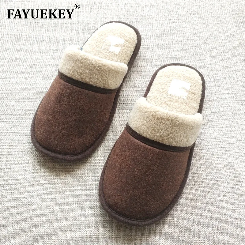 FAYUEKEY/сезон осень-зима Высококачественные хлопковые плюшевые домашние тапочки