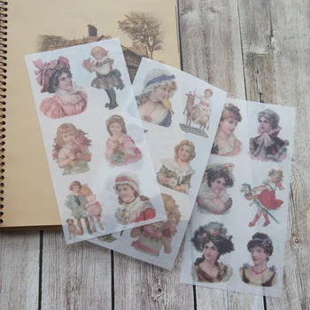 3 sheets ladies form Victorian Age washi Paper sticker as Scrapbooking DIY gift packing Label Decoration Tag party Decoration
3 sheets ladies form Victorian Age washi Paper sticker as Scrapbooking DIY gift packing Label Decoration Tag party Decoration