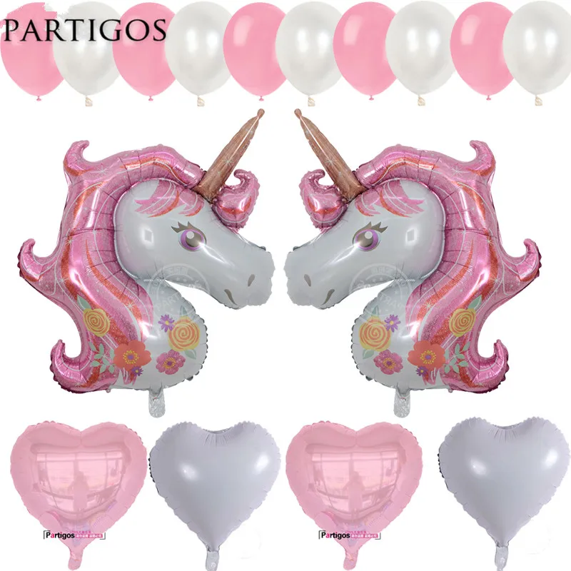 16pcs/lot 116CM Magical Pink Unicorn Foil Balloons Flower 18inch Heart Balloon 10 inch Latex Globos Wedding Birthday Party Decor
16pcs/lot 116CM Magical Pink Unicorn Foil Balloons Flower 18inch Heart Balloon 10 inch Latex Globos Wedding Birthday Party Decor
