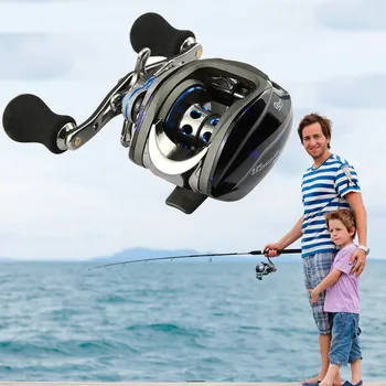Professional Fishing Reel Ball Bearing 12+1 BB Gear Ratio 6.3:1 Left Right Hand Baitcast Reels High Tensile Bait Casting Reels
Professional Fishing Reel Ball Bearing 12+1 BB Gear Ratio 6.3:1 Left Right Hand Baitcast Reels High Tensile Bait Casting Reels