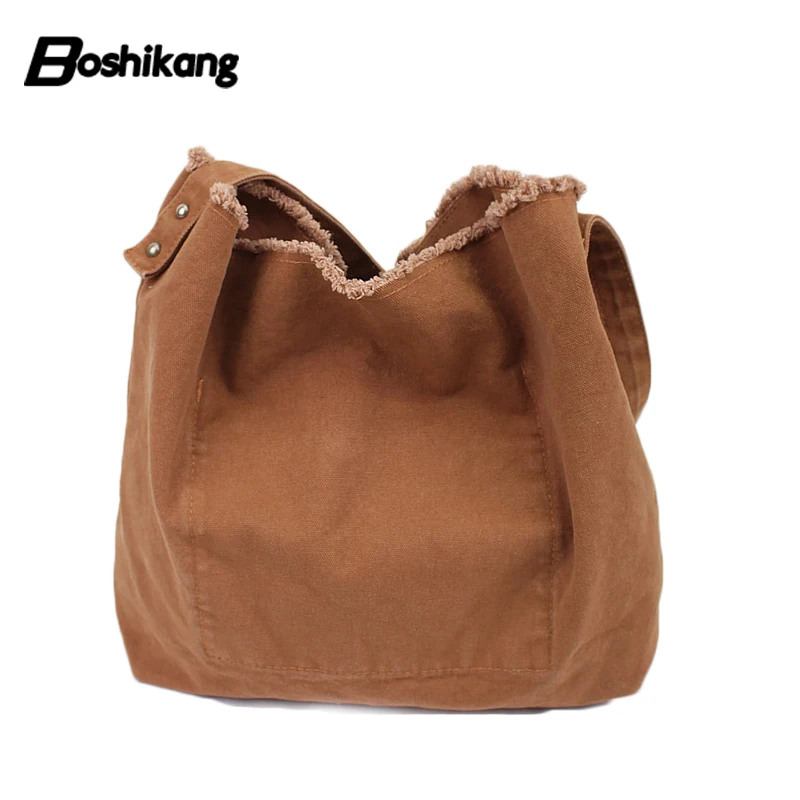 Фото Boshikang женская сумка на плечо большая вместительность повседневные сумки для