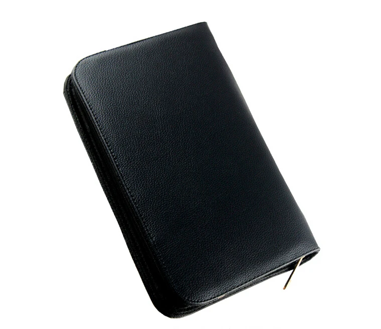 black leather bag pen organizer, zipper large pen bag,36--pen organizer bag, pen carrying case with handle,
black leather bag pen organizer, zipper large pen bag,36--pen organizer bag, pen carrying case with handle,