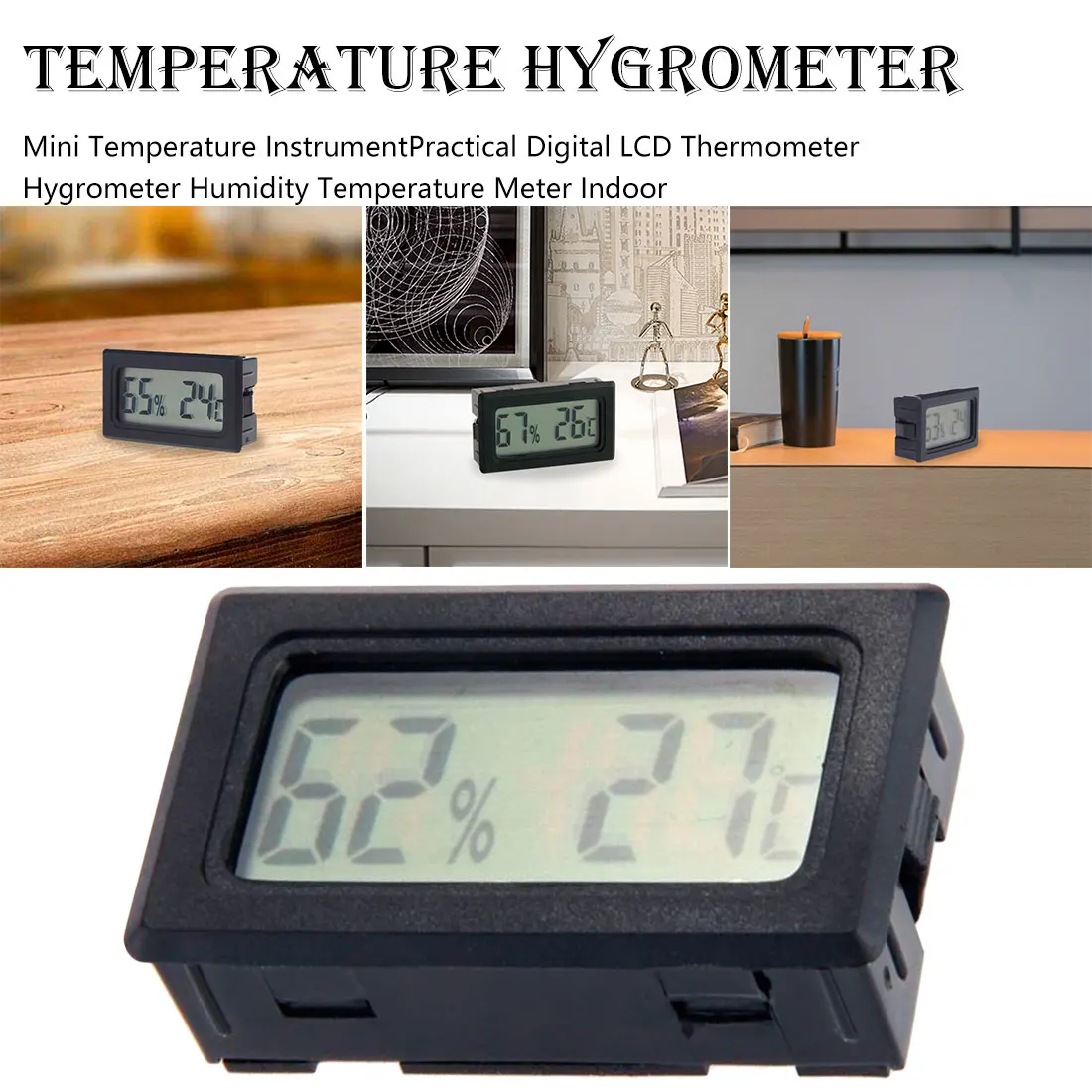 Digital LCD Temperature Humidity Indoor Room Humidity Meter Thermometer Hygrometer Temperature Sensor Humidity
Digital LCD Temperature Humidity Indoor Room Humidity Meter Thermometer Hygrometer Temperature Sensor Humidity