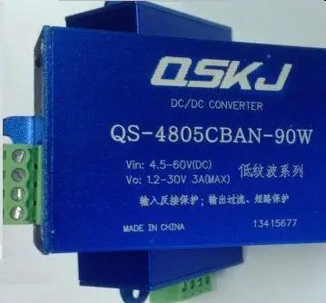 QS-4805CBAN-90W DC Auto Boost Buck Converter Input: 4.5-60V, Output: 1.2-30V Constant current Constant voltage Module
QS-4805CBAN-90W DC Auto Boost Buck Converter Input: 4.5-60V, Output: 1.2-30V Constant current Constant voltage Module