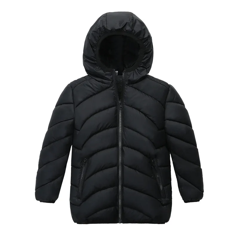 Winter Warm Thicken Hooded Solid Child Coat Children Outerwear Windproof Fleece Liner Baby Girls Boys Jackets For 90-120cm
Winter Warm Thicken Hooded Solid Child Coat Children Outerwear Windproof Fleece Liner Baby Girls Boys Jackets For 90-120cm