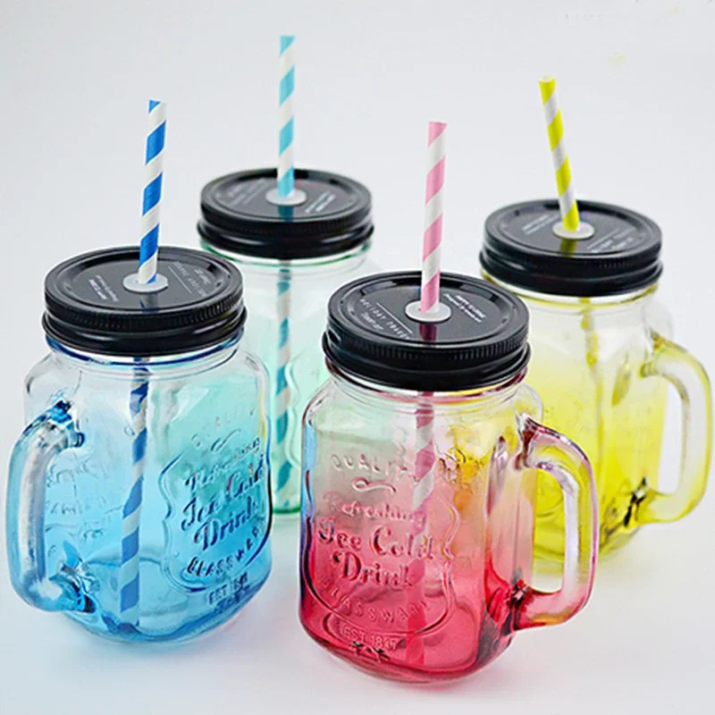 500ml Mason Jar glass cup beverage mug with lid straw summer Ice Cream Fruit Cold Drinking Jars juice cup gifts icecream Jar
500ml Mason Jar glass cup beverage mug with lid straw summer Ice Cream Fruit Cold Drinking Jars juice cup gifts icecream Jar