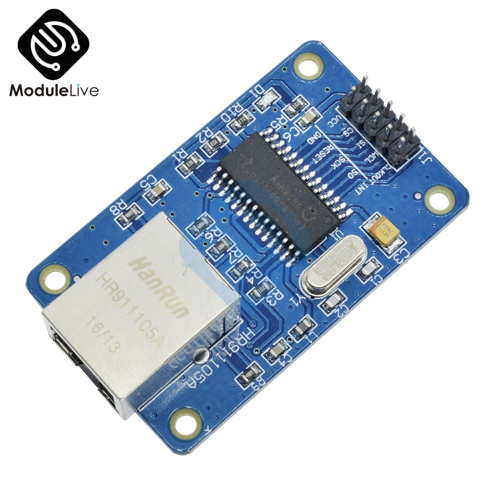 1 шт. сетевой модуль ENC28J60 Ethernet LAN для Arduino 51 AVR SPI PIC STM32 LPC с 25 МГц кристаллическим