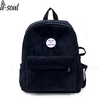 Backpack Female Simple Style School Backpack Canvas School Travel Backpacks Corduroy Student Backpacks A4108 
Backpack Female Simple Style School Backpack Canvas School Travel Backpacks Corduroy Student Backpacks A4108
