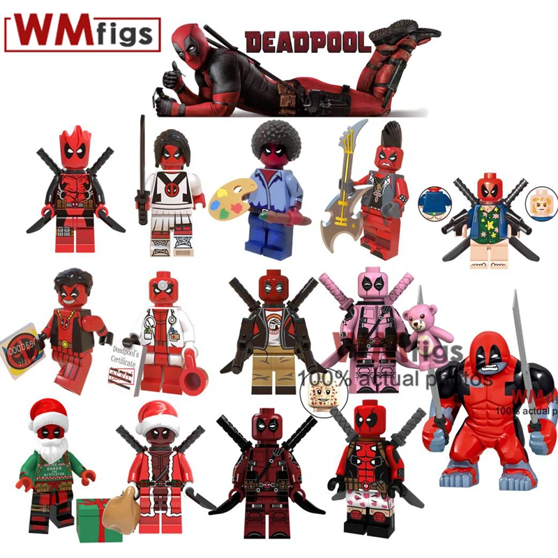 MG1014 Big Size Marvel Deadpool Legoings Figures Punk Deadpool Domino Cable Warhead Super Heroes Building Blocks Toys Kids Gift
MG1014 Big Size Marvel Deadpool Legoings Figures Punk Deadpool Domino Cable Warhead Super Heroes Building Blocks Toys Kids Gift