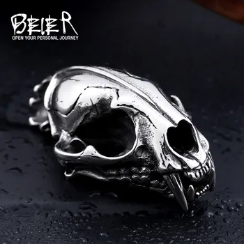 Beier new store 316L Stainless Steel pendant necklace 3D Machairodus Smilodon Dinosaur Head Pendants jewelry LLBP8-096P
Beier new store 316L Stainless Steel pendant necklace 3D Machairodus Smilodon Dinosaur Head Pendants jewelry LLBP8-096P