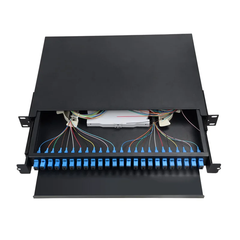 Drawer type Fiber optic terminal box 24 core Desktop SC UPC with adapter pigtail 24 Ports Fiber optical Patch Panel Factory
Drawer type Fiber optic terminal box 24 core Desktop SC UPC with adapter pigtail 24 Ports Fiber optical Patch Panel Factory