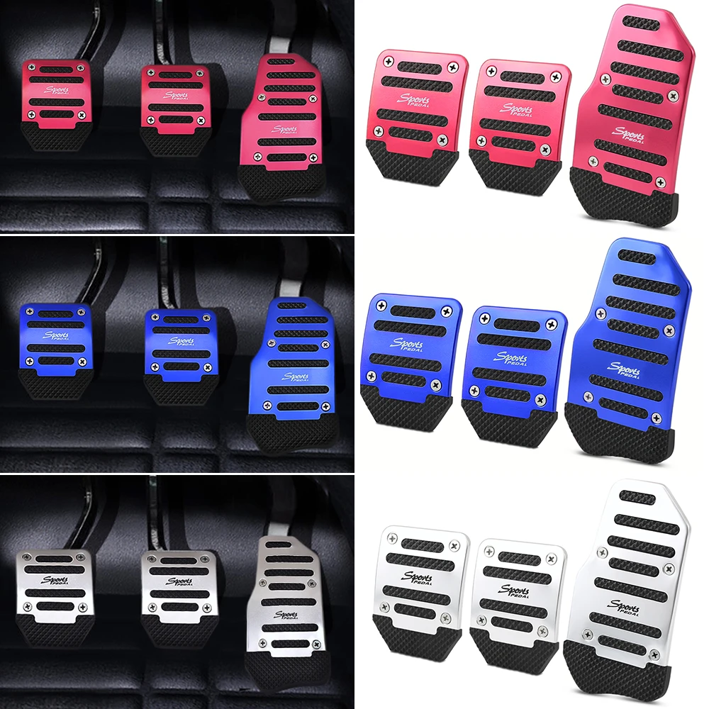 Universal Aluminum Manual Transmission 3 Pcs Non-Slip Car Pedal Cover Set Kit Pedali Car Styling
Universal Aluminum Manual Transmission 3 Pcs Non-Slip Car Pedal Cover Set Kit Pedali Car Styling