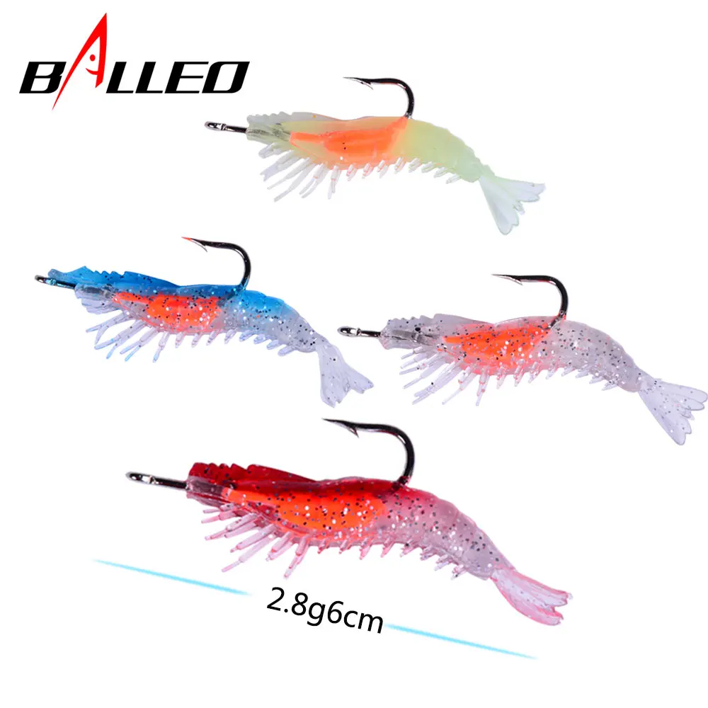 Balleo 10PCS/2.8g6cm single hook soft shrimp silicone bait simulation artificial bait Fishing Lures fishing Tackle
Balleo 10PCS/2.8g6cm single hook soft shrimp silicone bait simulation artificial bait Fishing Lures fishing Tackle