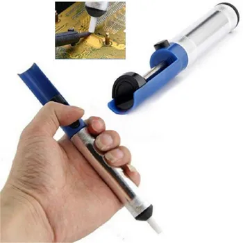 Suction Tin Solder Sucker Desoldering Pump Removal Vacuum Soldering Iron Desolder Welding Tools Desoldering Gun
Suction Tin Solder Sucker Desoldering Pump Removal Vacuum Soldering Iron Desolder Welding Tools Desoldering Gun