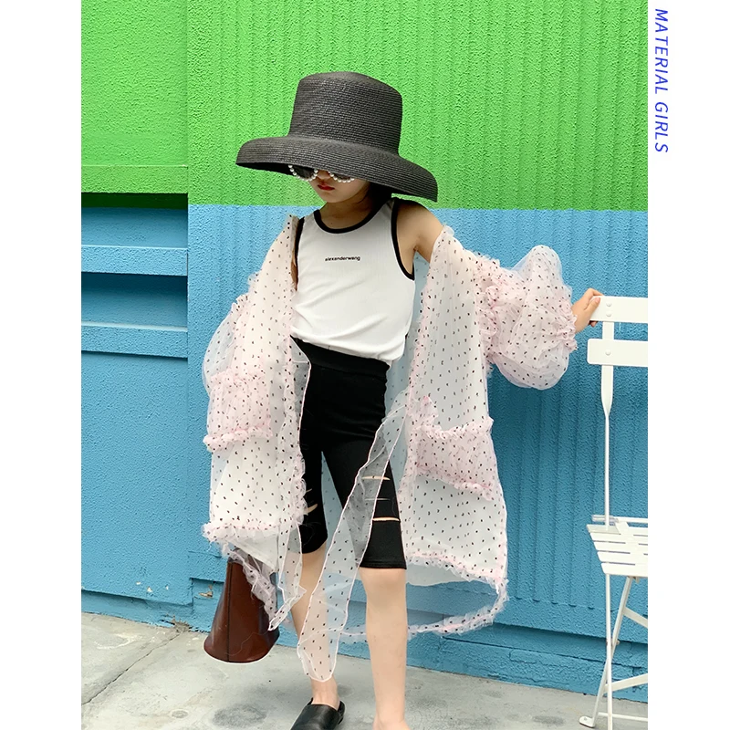 Children's clothes sun protection clothing summer new wave point Korean children's puff sleeve coat mesh blouse long section
Children's clothes sun protection clothing summer new wave point Korean children's puff sleeve coat mesh blouse long section