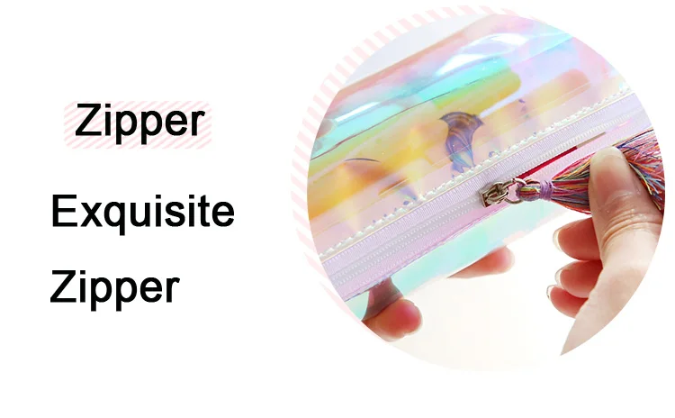 Kawaii Transparent Glitter Pencil Case Stationery Bags Creative Fashion Pvc Pencil Bag School Pencil Box Supplies Student Gift 20