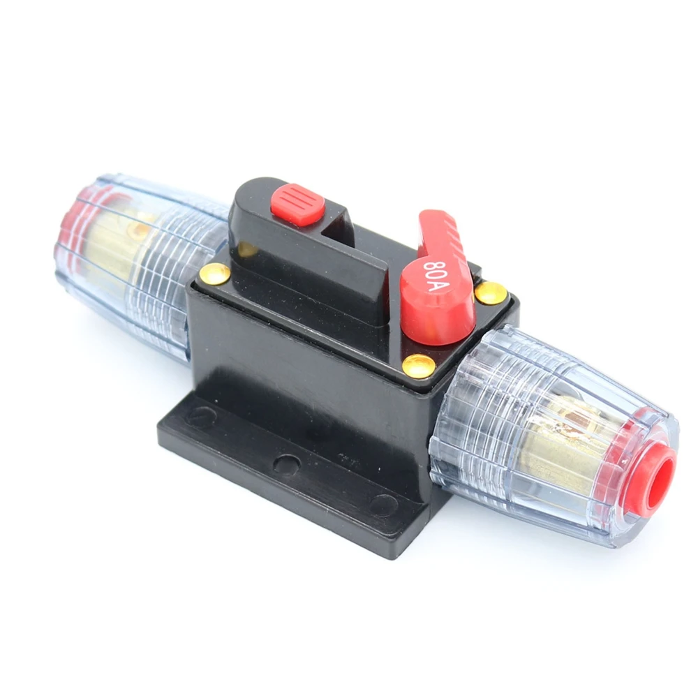 80 Amp In-Line Circuit Breaker Stereo//Audio//Car//RV 80A//80AMP Fuse 12V-24V