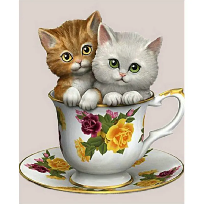 5D DIY Diamond Painting Cat and cup diamond Embroidery animal Full Square Diamond Cross Stitch Rhinestone Mosaic Painting gift
5D DIY Diamond Painting Cat and cup diamond Embroidery animal Full Square Diamond Cross Stitch Rhinestone Mosaic Painting gift
