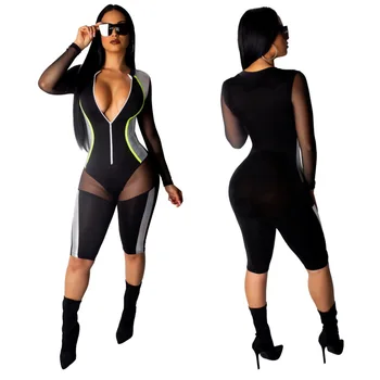 Spring Summer Women Jumpsuit Bodycon Playsuit Bodysuit Overalls Rompers Plus Size PU Mesh Patchwork Sexy Jumpsuits
Spring Summer Women Jumpsuit Bodycon Playsuit Bodysuit Overalls Rompers Plus Size PU Mesh Patchwork Sexy Jumpsuits