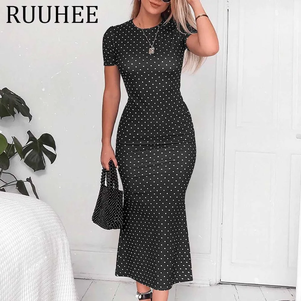 polka-dot dress high neck fashion women's beach dress summer 2019 robe femme casual long slim clothes vestido de festa longo
polka-dot dress high neck fashion women's beach dress summer 2019 robe femme casual long slim clothes vestido de festa longo