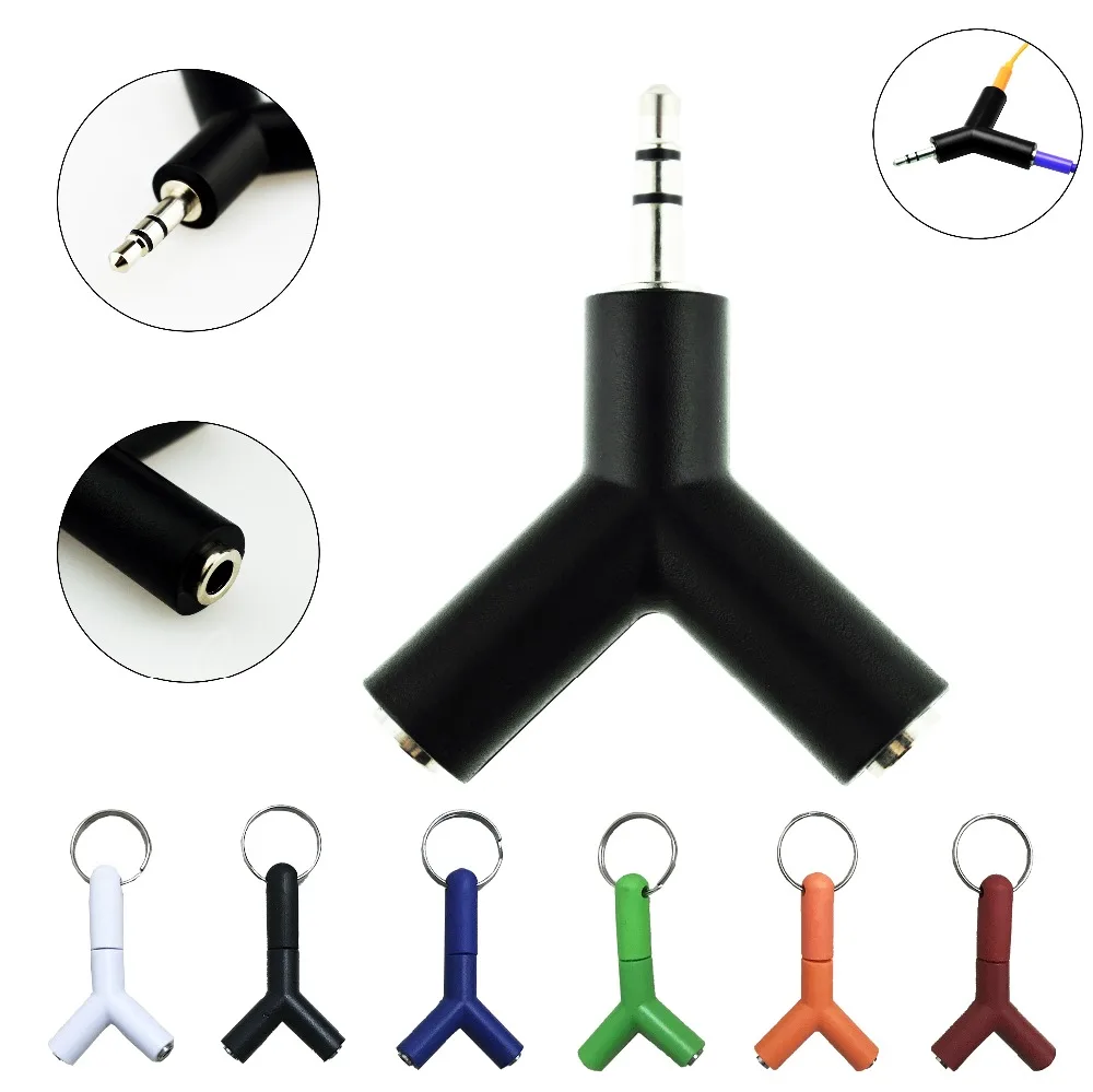 2018 Audio Splitter Y Jack Male to 2 Female M/F 3.5mm Plug Stereo Cables Adapter for Earphone Headphones Mobile Phone PC MP3 MP4
2018 Audio Splitter Y Jack Male to 2 Female M/F 3.5mm Plug Stereo Cables Adapter for Earphone Headphones Mobile Phone PC MP3 MP4