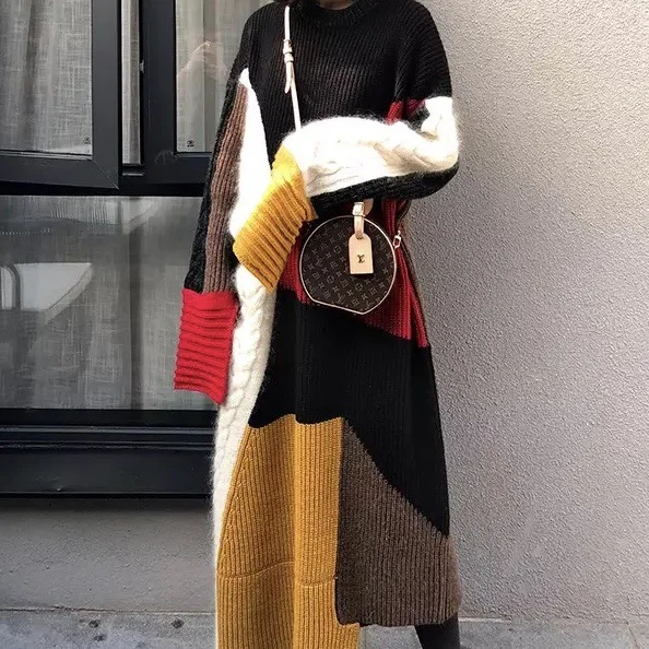 GRUIICEEN knitted fall long christmas dress oversized long sleeve winter sweater dresses women 2018 GY2018488
GRUIICEEN knitted fall long christmas dress oversized long sleeve winter sweater dresses women 2018 GY2018488