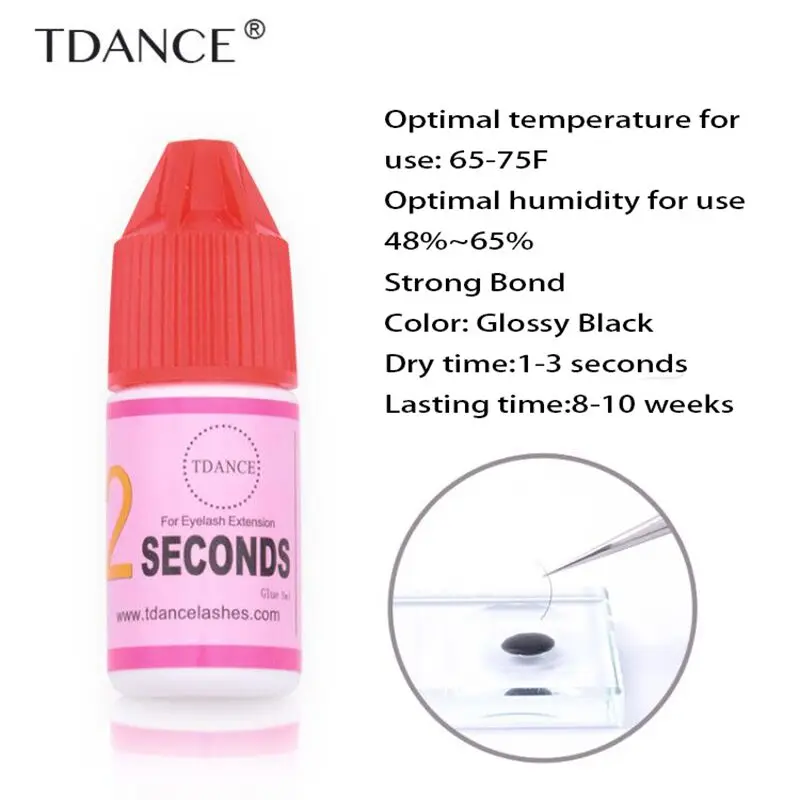 TDANCE 5ml 1-3 second Fast dry adhesive no odor no simulation lash glue individual eyelash extension glue last 8-10 weeks
TDANCE 5ml 1-3 second Fast dry adhesive no odor no simulation lash glue individual eyelash extension glue last 8-10 weeks