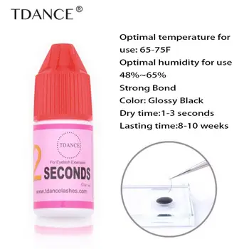 TDANCE 5ml 1-3 second Fast dry adhesive no odor no simulation lash glue individual eyelash extension glue last 8-10 weeks
TDANCE 5ml 1-3 second Fast dry adhesive no odor no simulation lash glue individual eyelash extension glue last 8-10 weeks
