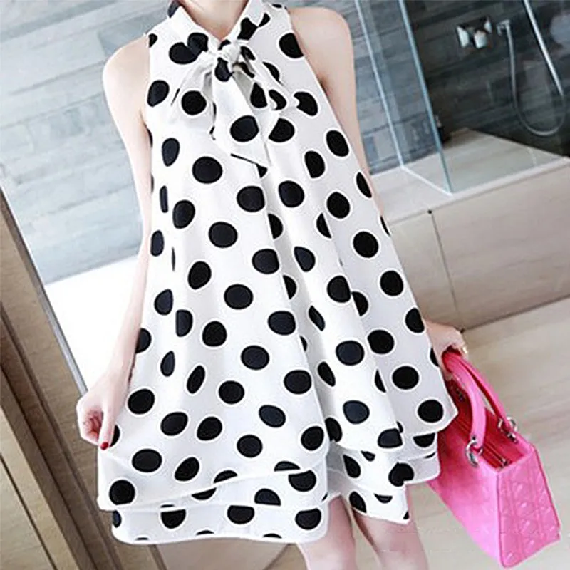 dress Summer Korean Dress Large Size Women's Wave Dot Printing Loose Slim Chiffon dress
dress Summer Korean Dress Large Size Women's Wave Dot Printing Loose Slim Chiffon dress