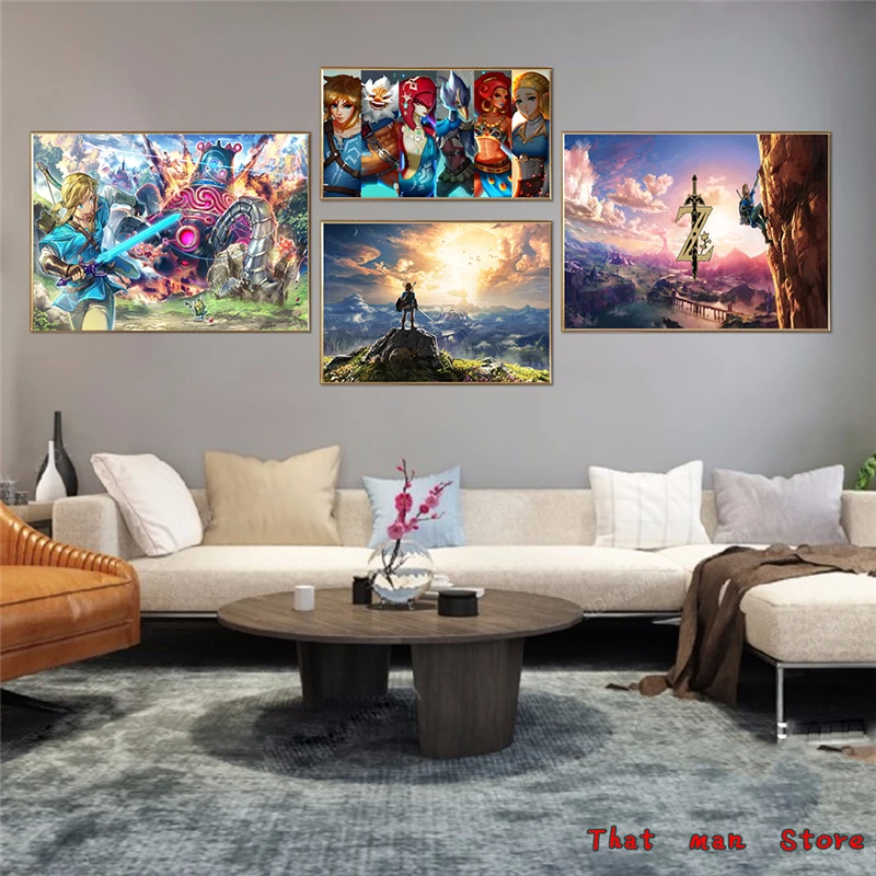 The Legend of Zelda Breath of The Wild Art Poster New Game Pictures for Living Room Wall Decor 42*30CM
The Legend of Zelda Breath of The Wild Art Poster New Game Pictures for Living Room Wall Decor 42*30CM