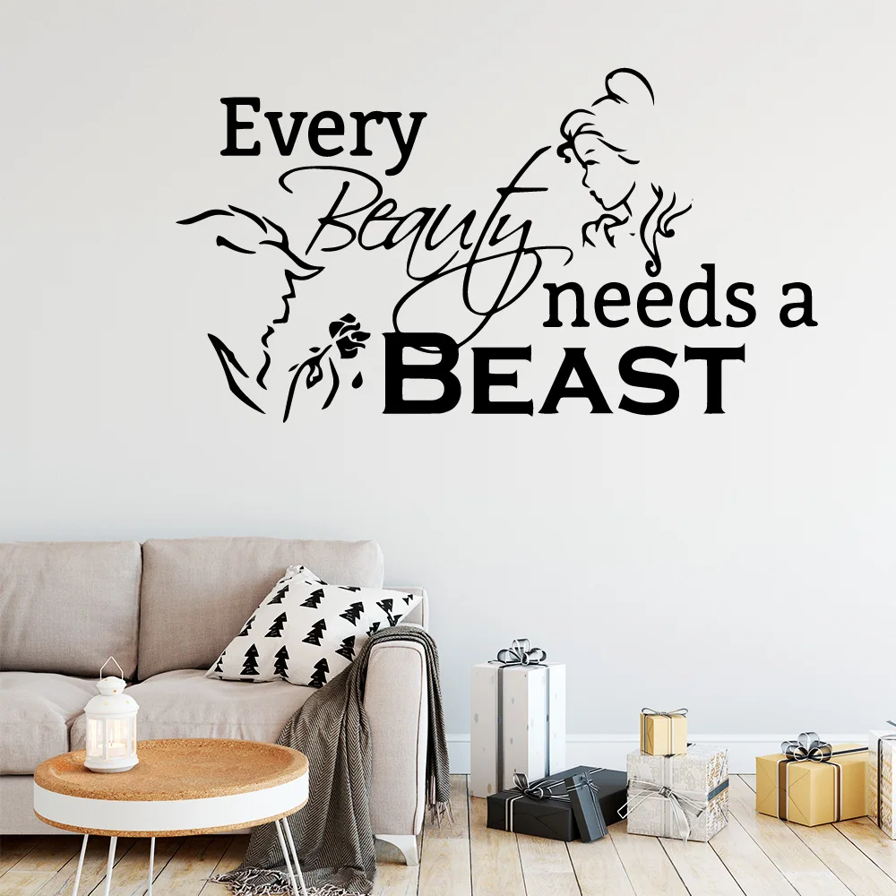 Lovely English Sentence Beauty And Beast Wall Stickers Animal Lover House Decoration For Baby Kids Rooms Decor Room Decoration
Lovely English Sentence Beauty And Beast Wall Stickers Animal Lover House Decoration For Baby Kids Rooms Decor Room Decoration
