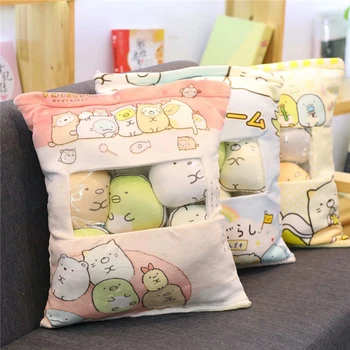 

candice guo! cute plush toy one bag Sumikko Gurashi corner biological soft stuffed doll cushion birthday Christmas gift 1p